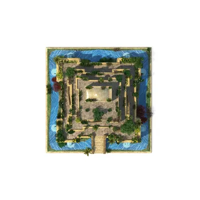 Висячие сады Семирамиды 3D Модель $48 - .unknown .fbx .max .obj .png -  Free3D