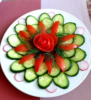 Салат из свежих овощей по-харбински заказать с доставкой на дом из  ресторана Кимчи