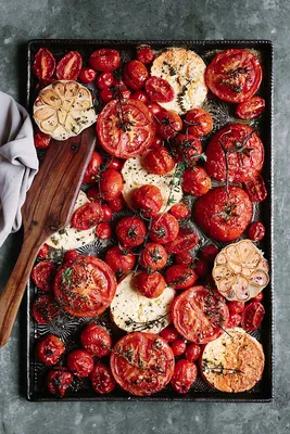 Маринованные овощи, запечённые в духовке