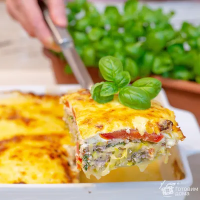 Запеканка из Фарша с Кабачками и сметаной в духовке - пошаговый рецепт с  фото на Готовим дома