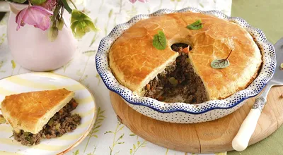 Картофельная запеканка с фаршем и тушеной капустой - Кулинария для мужчин