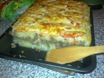 Картофельная запеканка с фаршем и грибами - пошаговый рецепт с фото на  Готовим дома