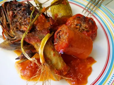 Запеканка с фаршем и овощами - 10 пошаговых фото в рецепте