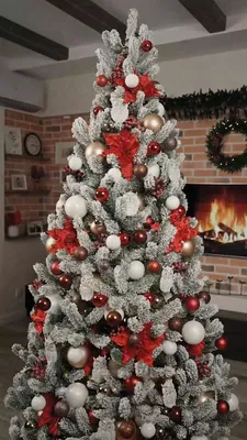 Искусственная заснеженная елка Frost -20% – в стильном интернет-магазине  DECORAHOLIC