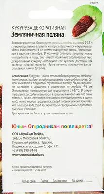 Кукуруза Земляничная декоративная 10 сем GL Seeds (ID#1137126383), цена:  7.30 ₴, купить на Prom.ua