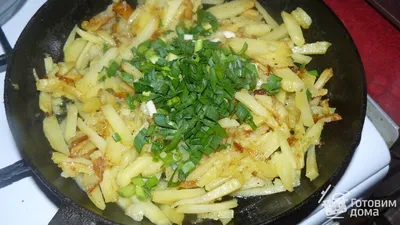 Жареная картошка с луком - рецепт автора Елена Кузнецова /Амбассадор