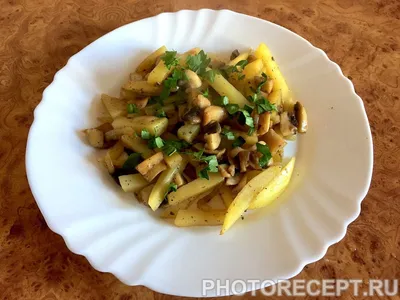 Жареная картошка с грибами и луком | Вкусно и легко ❤️ Простые рецепты 📝 |  Дзен