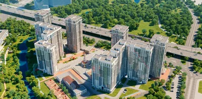 ЖК бизнес-класса LIFE-Ботанический сад - проект освещения фасада в Москве
