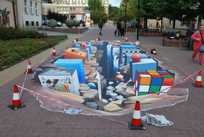 Потрясающие 3D рисунки на асфальте, которые невероятно впечатляют (Фото) -  Телеграф