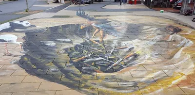 Уличные 3D-рисунки на асфальте. Проект Planet Streetpainting: Идеи и  вдохновение в журнале Ярмарки Мастеров