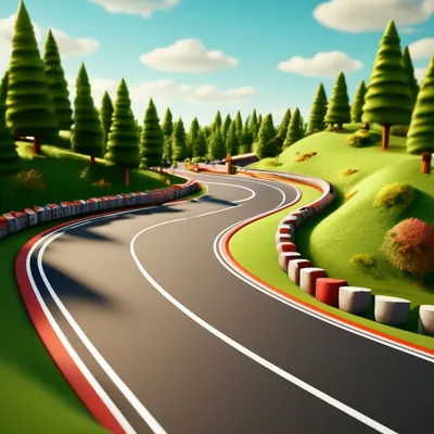Фотообои 3D Дорога Лес для зала, в спальню, в детскую, в гостиную, на кухню  400х270 - купить по выгодной цене в интернет-магазине OZON (1152640438)