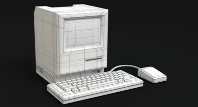 Старый компьютер 3D Модель $12 - .3ds .blend .dae .fbx .obj .max - Free3D