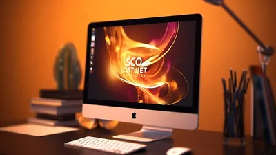 3d рендеринг дизайна логотипа отображаемый на экране настольного компьютера,  компьютер, рабочий стол, настольный компьютер фон картинки и Фото для  бесплатной загрузки