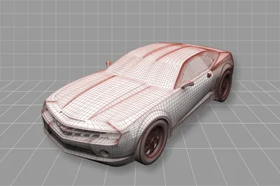 3D рендер летающей машины | Пикабу