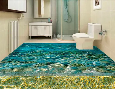 Фотообои 3D Полы \"3D пол пляж и море\" - арт 036000021 | Купить в  интернет-магазине Фото в дом