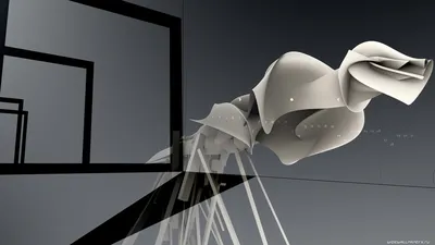 Картинка на рабочий стол свет, 3d, объем, цвет, спираль, глубина, шары,  колодец 1366 x 768