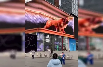 Видео: Невероятно реалистичная 3D-анимация на улицах Китая