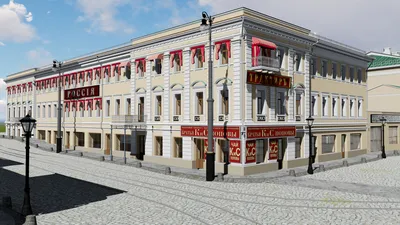 Вечер на моей улице в стиле Город, Графика, 3D на Illustrators.ru
