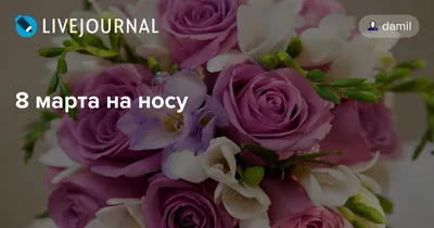 8 марта на носу картинки фотографии