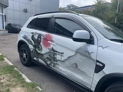 Волны 🌊 аэрография пленкой на автомобиль 🚗, мотоцикл 🏍, шлем ⛑