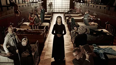 Обои на рабочий стол Герои сериала American Horror Story / Американская  история ужасов сезон Asylum / Лечебница, обои для рабочего стола, скачать  обои, обои бесплатно