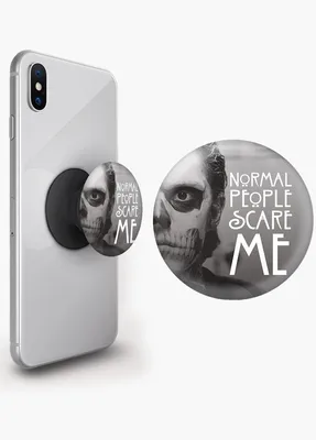 Попсокет (Popsockets) держатель для смартфона Американская история ужасов  (American Horror Story) (8754-2700) Черный MobiPrint чёрная ‣ Цена 176 грн  ‣ Купить в интернет-магазине Каста ‣ Киев, Одесса, Харьков ‣ Доставка по  всей Украине!(#221548623)