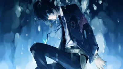 Wallpaper Anime girl at winter night, moon, fields 1920x1200 HD Picture,  Image