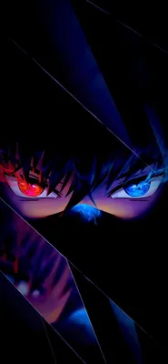 HD wallpaper: anime girls, koemi, red, blue, black | Wallpaper Flare