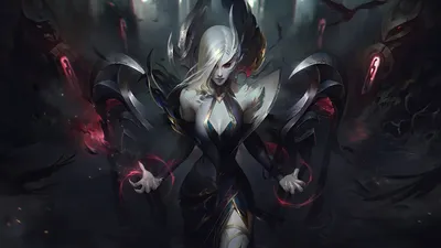 Обои для рабочего стола League of Legends блондинок Fan ART 1366x768