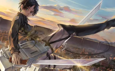 Обои на рабочий стол Раненный Леви Райвель / Levi Rivaille из аниме  Shingeki no Kyojin / Атака Титанов / Вторжение гигантов, обои для рабочего  стола, скачать обои, обои бесплатно
