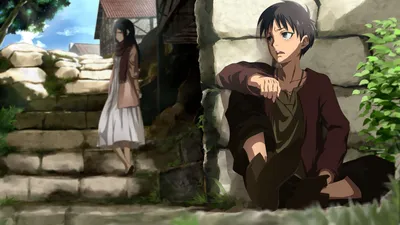 Обои на рабочий стол Леви Райвель / Levi Rivaille во время сражения, из  аниме Shingeki no Kyojin / Атака Титанов / Вторжение гигантов, art by Maria  Blueneko, обои для рабочего стола, скачать