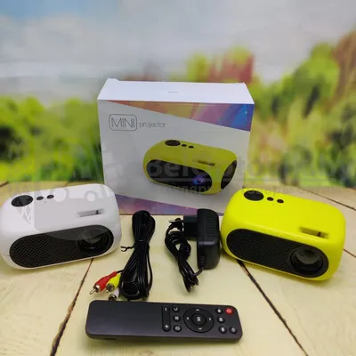 Портативный LED Проектор MINI Projector поддержка 360х640, 1920х1080  HDMI/USB Белый (ID#181587055), цена: 137 руб., купить на Deal.by