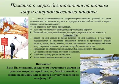Правила поведения на льду © Заславская гимназия
