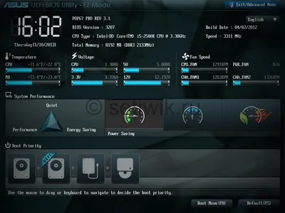 Настройка BIOS для установки Windows с установочного диска