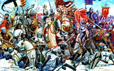 красивые картинки :: битва на Чудском озере :: Кликабельно :: art (арт) /  картинки, гифки, прикольные комиксы, интересные статьи по теме.