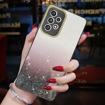 Купить Блестящий чехол для телефона Aurora Laser Rainbow для Samsung Galaxy  A13 A03S A03 A33 A53 A73 5G 4G, силиконовая зеркальная задняя крышка, чехол  | Joom