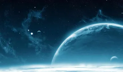 Взрывающаяся планета на 2 монитора 3200x1200 (873KB) | Картинки - рисунки -  обои