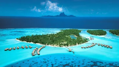 Скачать обои Bora Bora From Above, Bora, Bora, From, Above в разрешении  1366x768 на рабочий стол