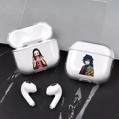 Чехол для airpods 2/1 Pro, чехол для аниме, клинок рассекающего демонов,  аирподс, танджиро, незуко | AliExpress