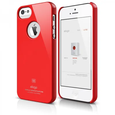 Чехол для iPhone 5 / 5s Elago S5 Slim Fit Red