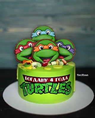 Торт ЧЕРЕПАШКА НИНДЗЯ Кремовые торты для детей Cake Ninja Turtles - YouTube