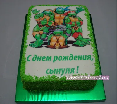 Топпер в торт \"Рафаэль\" для праздника Черепашки Ниндзя