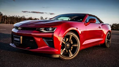 Фото Шевроле Camaro зеленых едущий Автомобили 1920x1280