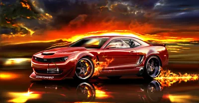 Скачать обои car, тюнинг, white, tuning, автообои, камаро, chevrolet camaro,  раздел chevrolet в разрешении 2560x1440