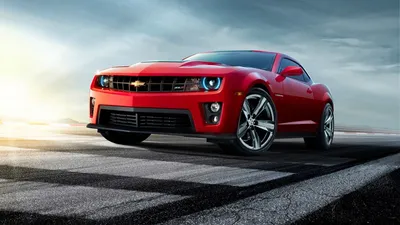 Обои для рабочего стола Chevrolet Camaro ZL1 Черный машины