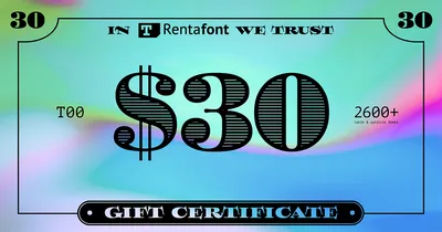 Rentafont дарит шрифты за картинки!
