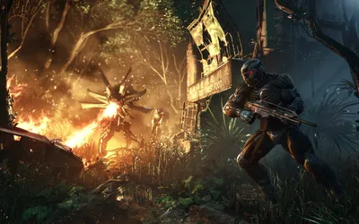 Crysis 2, игра, костюм, нанокостюм, game, пришельцы, ea обои, фото, картинки