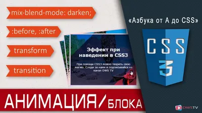 CSS Анимация за 6 минут. Animation при наведении в CSS3/HTML - YouTube