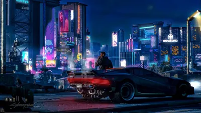 Фотография Cyberpunk 2077 киборги пистолет Мужчины Куртка 1920x1080