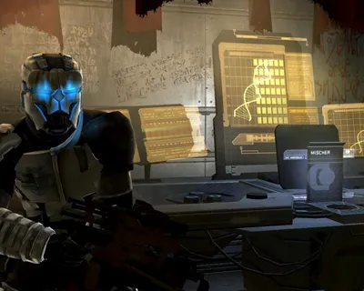 Обои айзек кларк, схватка, dead space 3 , некроморф на рабочий стол